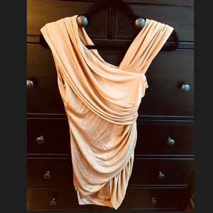 Foley + Corinna nude body con mini dress peach